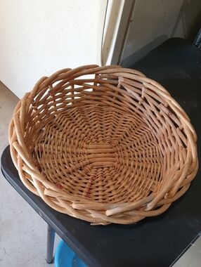 Woven Natural Rattan Decorative Basket - Neutral
